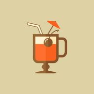 Cocktail Drink Flat Icon N3
