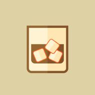 Whiskey Food Flat Icon