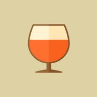 Cognac Food Flat Icon