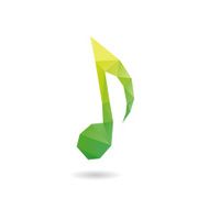 Note abstract isolated on a white backgrounds vector illustration