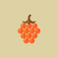 Grapes Food Flat Icon
