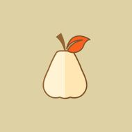Pear Food Flat Icon
