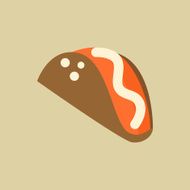 Taco Food Flat Icon