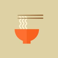 Noodles Food Flat Icon
