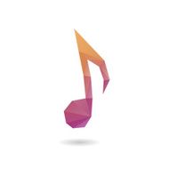 Note abstract isolated on a white backgrounds vector illustration N2