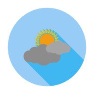 Cloudiness single flat icon N2