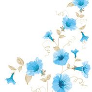 Design of vintage floral card N6