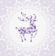 Silhouette of deer N2