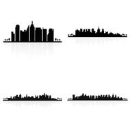 Building silhouettes N33
