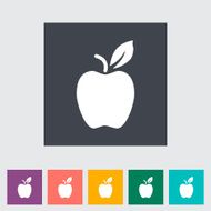 apple flat icon N5