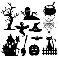 Collection of Halloween elements