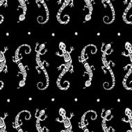 Lizards Seamless pattern