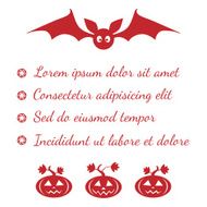 Halloween menu template