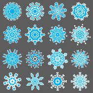 Set of snowflakes N13
