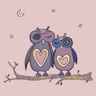 Two cute decorative owls N2