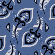 Beautiful peacock Feathers Seamless background N6