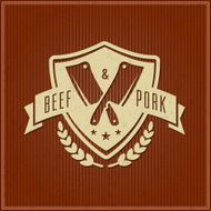 Labels of butcher shop N2