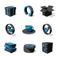 blue 3D icon set 04 N2