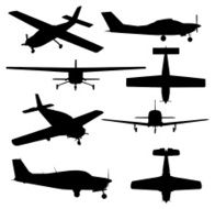 Airplane silhouette collection N3