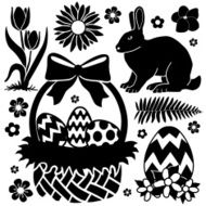 Easter basket and bunny