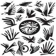 birds abstract symbols N2