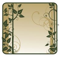 floral frame N231