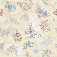 butterflies seamless background N3