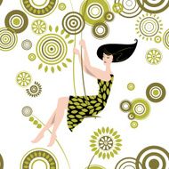 Woman on a swing