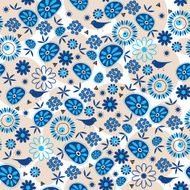 Seamless floral pattern background N22