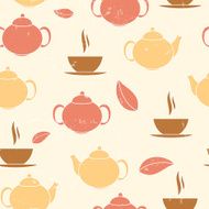 Tea Seamless Pattern Background Vector Illustration N2