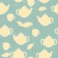 Tea Seamless Pattern Background Vector Illustration N3