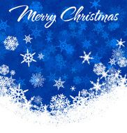 Snowflakes Merry Christmas Card N4