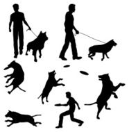 Canine Recreation Silhouette Collection