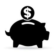piggy bank savings symbol