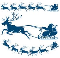 Reindeer and Santa Claus