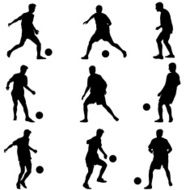 soccer players with the ball
