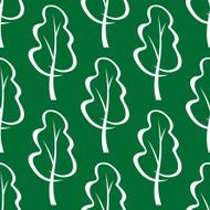 Seamless pattern of stylized trees