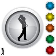 golfer swinging icon