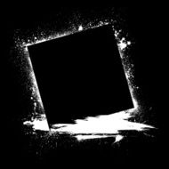 Grunge ink blots black