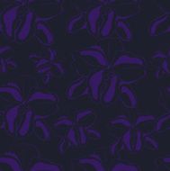 Seamless dark background with purple silhouettes of orchids
