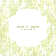 Green leaves textile texture white frame seamless pattern background