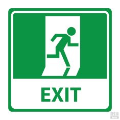 Vector Exit emergency sign Eps10
