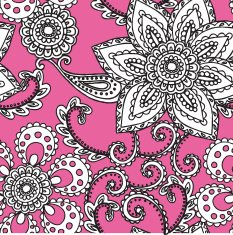 Seamless Pattern with floral ornament N147