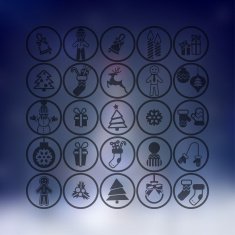 Christmas icons set N148