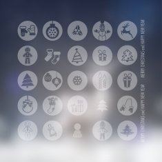 Christmas icons set N155