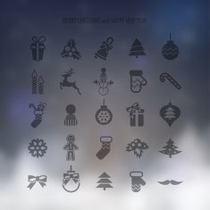 Christmas icons set N156