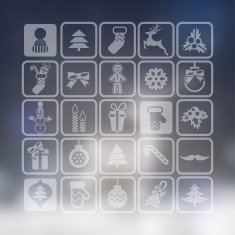 Christmas icons set N158