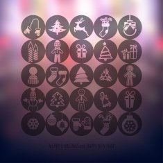Christmas icons set N170