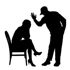 Vector silhouette of a couple N185