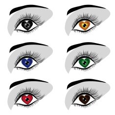 Woman eye logotype symbol set N2